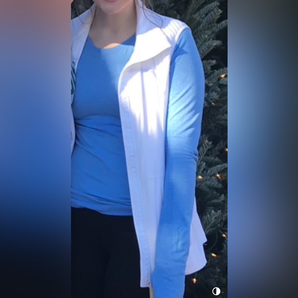 LuluLemon run for cold vest WHITE